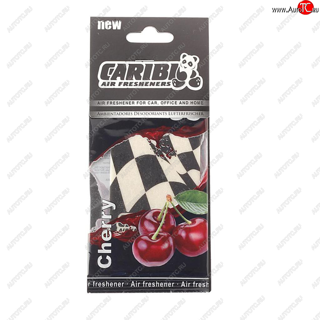 92 р. Ароматизатор подвесной пластина (вишня) Formula-1 CARIBI CARIBI 92012  с доставкой в г. Кемерово