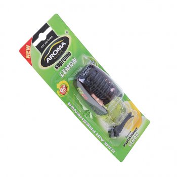 359 р. Ароматизатор на дефлектор жидкостный (лимон) 7мл Supreme AROMA CAR AROMA CAR 92046 AROMA CAR 92046  с доставкой в г. Кемерово. Увеличить фотографию 1