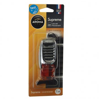 359 р. Ароматизатор на дефлектор жидкостный (антитабак) 7мл Supreme AROMA CAR AROMA CAR 92049  с доставкой в г. Кемерово. Увеличить фотографию 1