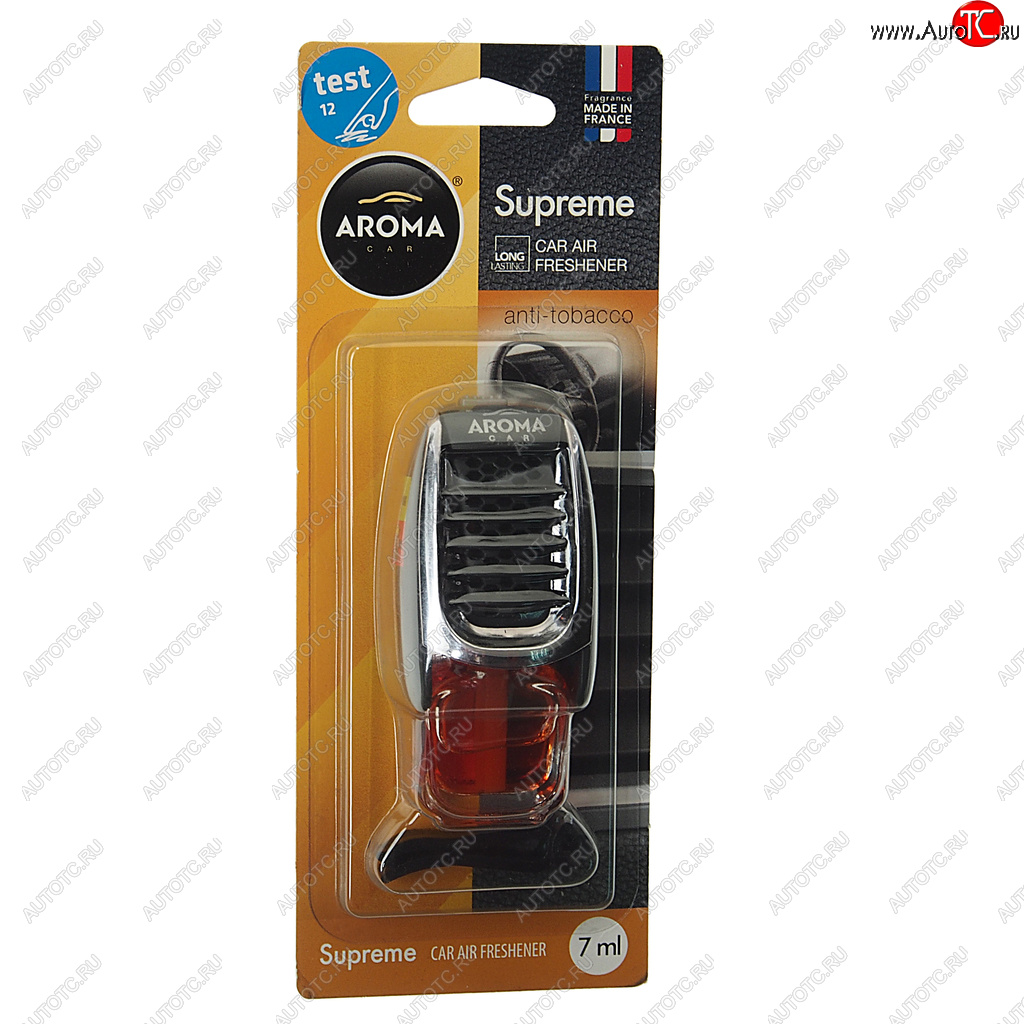 359 р. Ароматизатор на дефлектор жидкостный (антитабак) 7мл Supreme AROMA CAR AROMA CAR 92049  с доставкой в г. Кемерово
