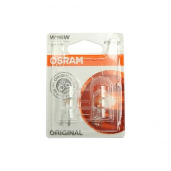 193 р. Лампа 12V W16W W2.1x9.5d блистер (2шт.) OSRAM OSRAM 921-02b  с доставкой в г. Кемерово. Увеличить фотографию 1