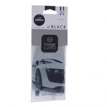 159 р. Ароматизатор подвесной пластина (парфюм) Black Prestiged AROMA CAR AROMA CAR 92664  с доставкой в г. Кемерово. Увеличить фотографию 1