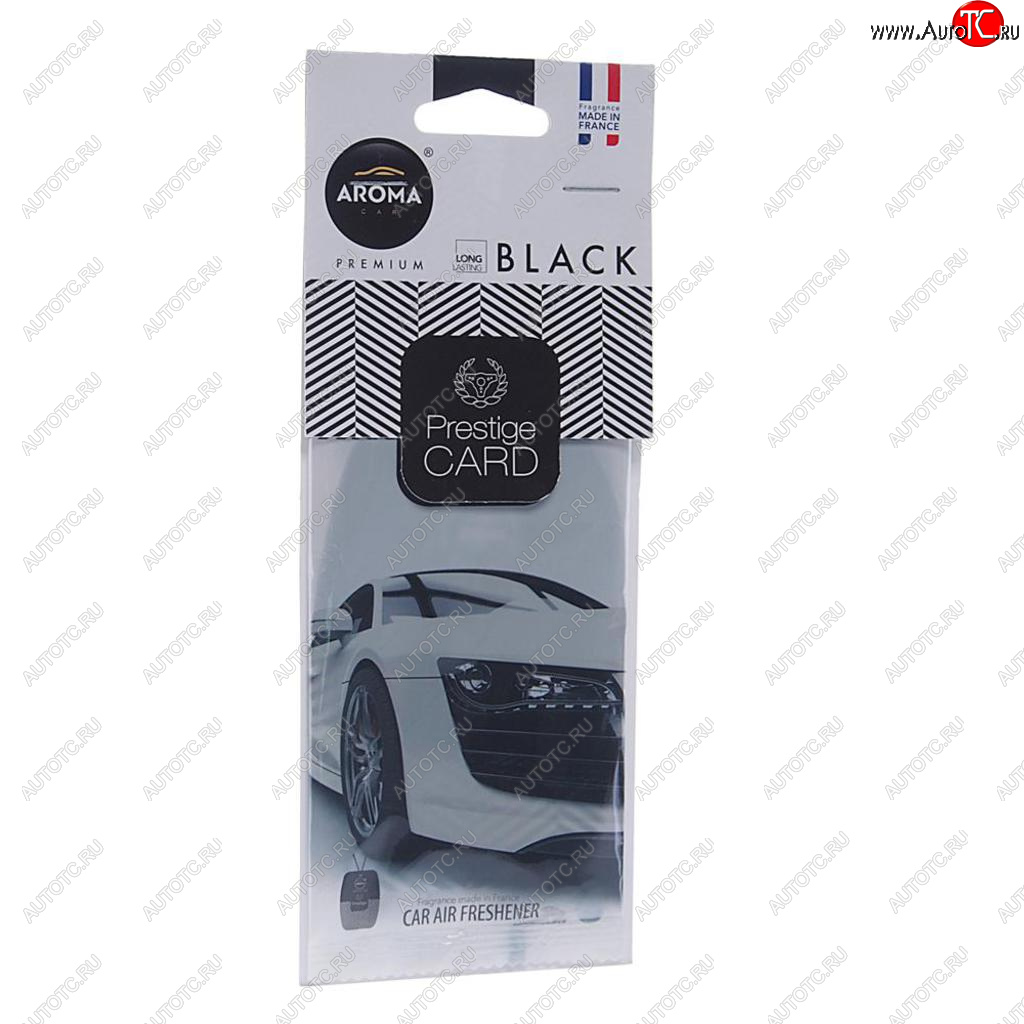 159 р. Ароматизатор подвесной пластина (парфюм) Black Prestiged AROMA CAR AROMA CAR 92664  с доставкой в г. Кемерово