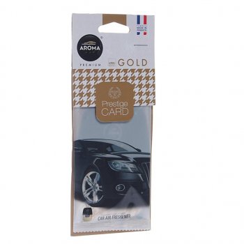 157 р. Ароматизатор подвесной пластина (парфюм) Gold Prestiged AROMA CAR AROMA CAR 92666  с доставкой в г. Кемерово. Увеличить фотографию 1