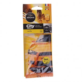 125 р. Ароматизатор подвесной пластина (ваниль) City AROMA CAR AROMA CAR 92669 AROMA CAR 92669  с доставкой в г. Кемерово. Увеличить фотографию 1