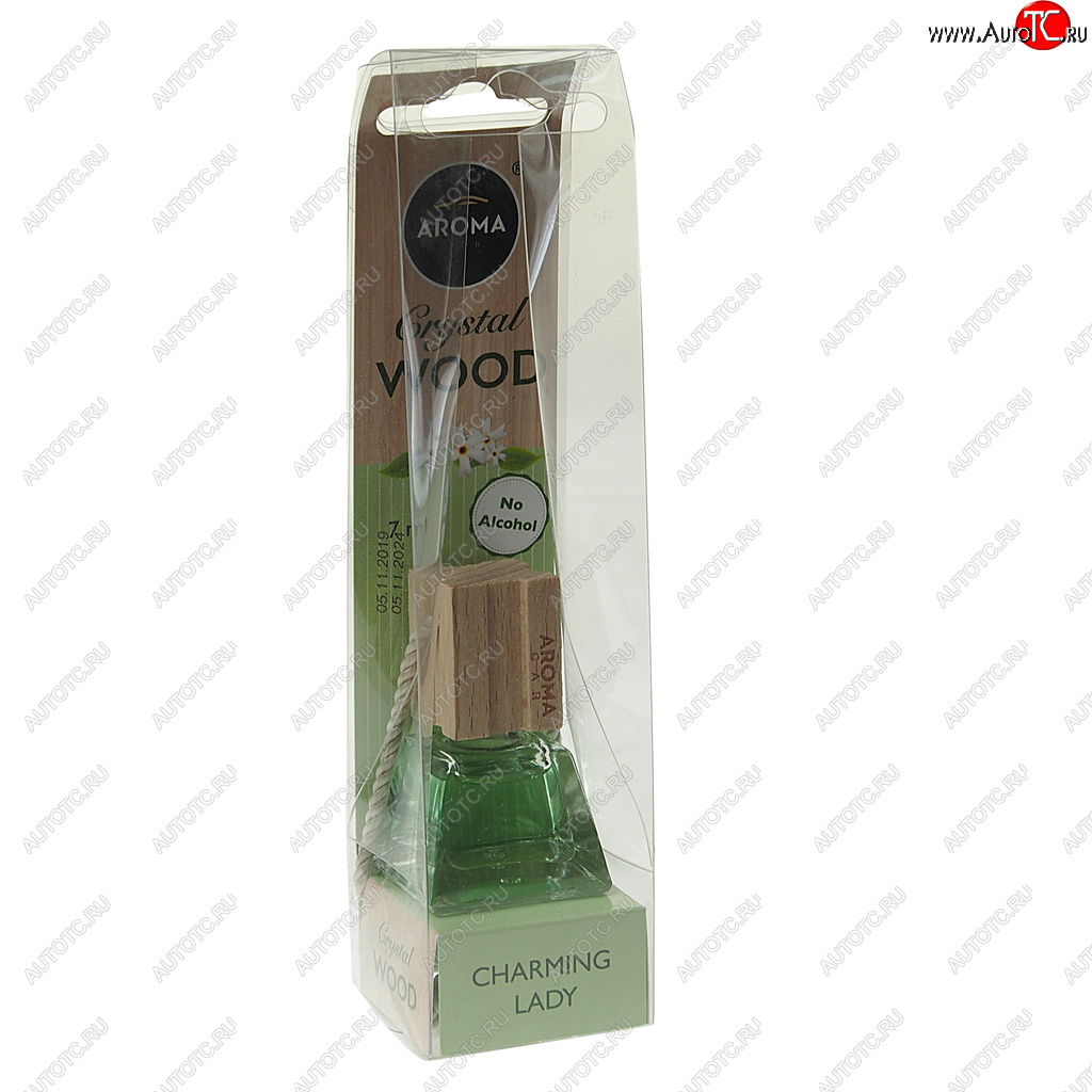 369 р. Ароматизатор подвесной жидкостный (очаровательная леди) 7мл Crystal Wood AROMA CAR AROMA CAR 92842  с доставкой в г. Кемерово