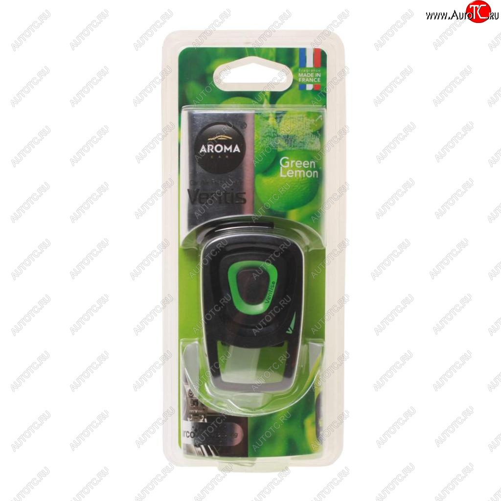 499 р. Ароматизатор на дефлектор жидкостной (зеленый лимон) 8мл Ventis AROMA CAR AROMA CAR 92916  с доставкой в г. Кемерово