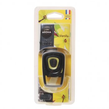 499 р. Ароматизатор на дефлектор жидкостной (ваниль) 8мл Ventis AROMA CAR AROMA CAR 92917 AROMA CAR 92917  с доставкой в г. Кемерово. Увеличить фотографию 1