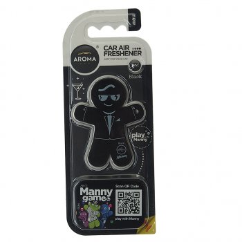 294 р. Ароматизатор на дефлектор полимерный (black) 8г Manny AROMA CAR AROMA CAR 92993  с доставкой в г. Кемерово. Увеличить фотографию 1