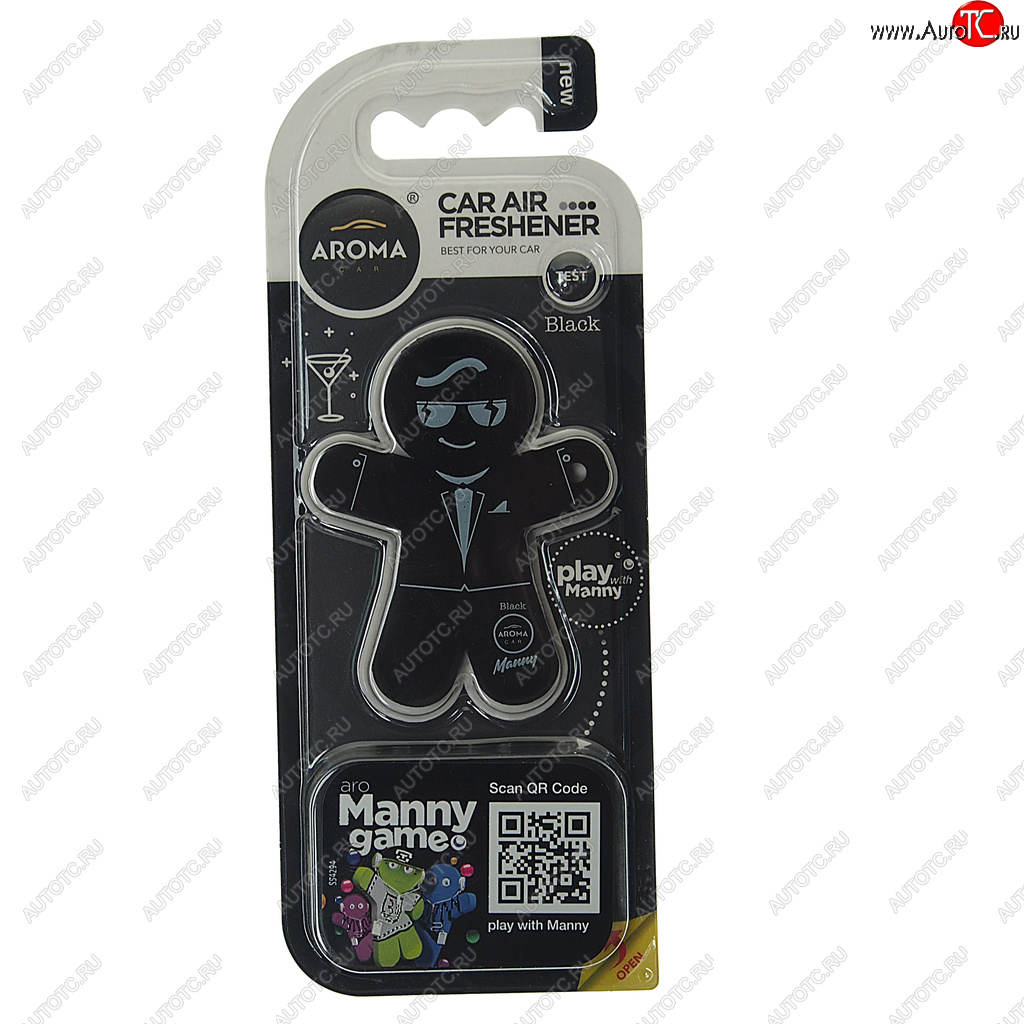 294 р. Ароматизатор на дефлектор полимерный (black) 8г Manny AROMA CAR AROMA CAR 92993  с доставкой в г. Кемерово