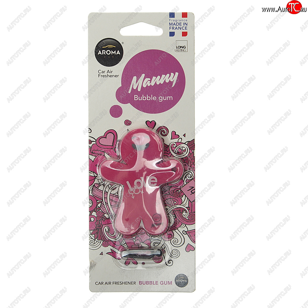 290 р. Ароматизатор на дефлектор полимерный (bubble gum) 8г Manny AROMA CAR AROMA CAR 92994  с доставкой в г. Кемерово