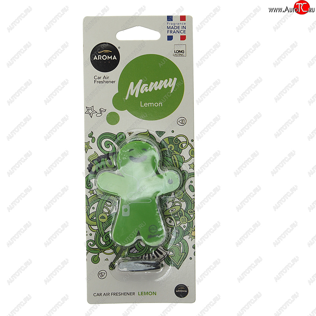 294 р. Ароматизатор на дефлектор полимерный (лимон) 8г Manny AROMA CAR AROMA CAR 92995  с доставкой в г. Кемерово