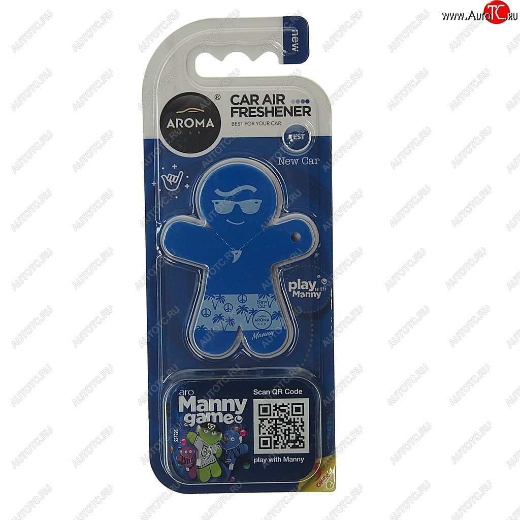 294 р. Ароматизатор на дефлектор полимерный (новая машина) 8г Manny AROMA CAR AROMA CAR 92996  с доставкой в г. Кемерово