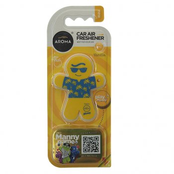 290 р. Ароматизатор на дефлектор полимерный (ваниль) 8г Manny AROMA CAR AROMA CAR 92997  с доставкой в г. Кемерово. Увеличить фотографию 1