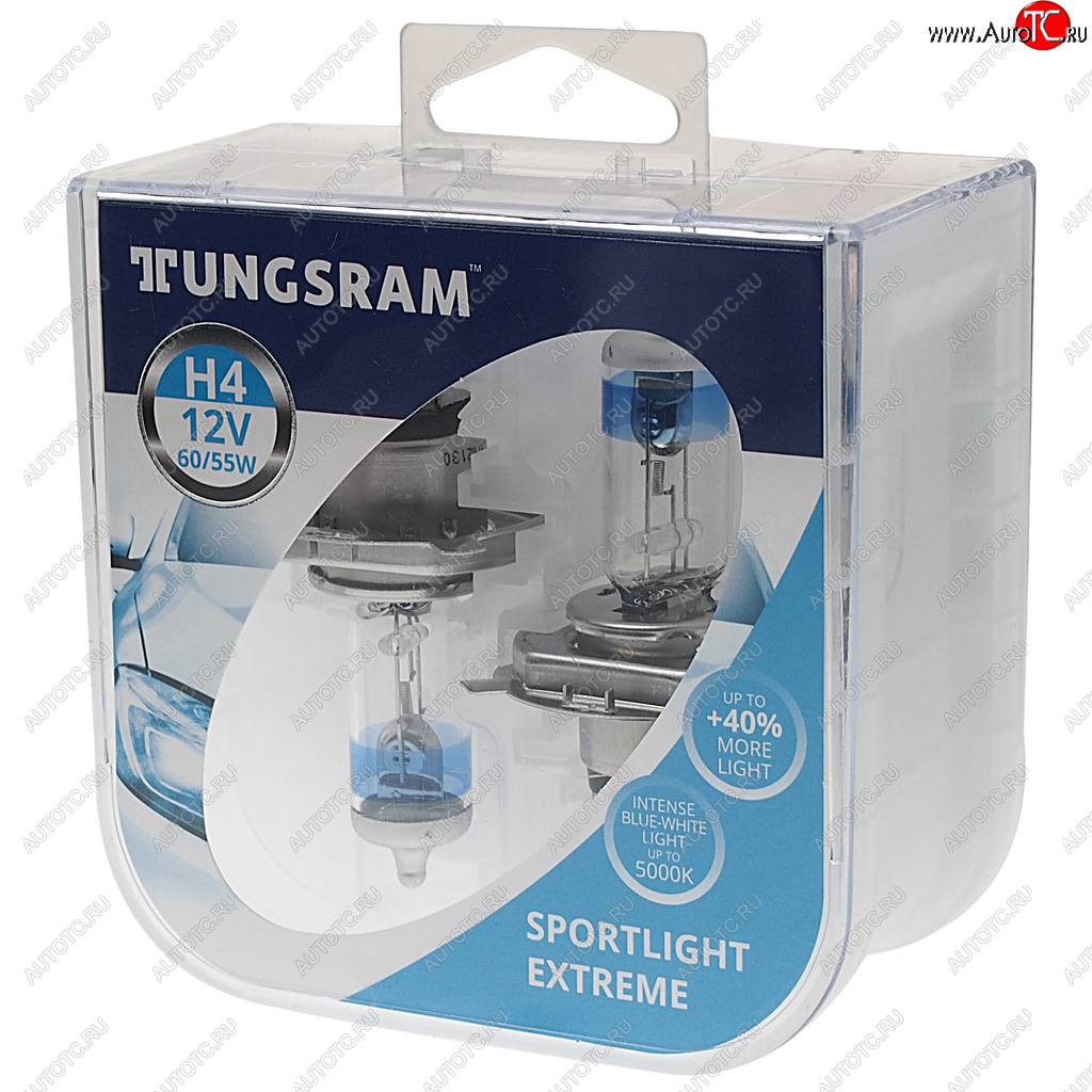 1 489 р. Лампа 12V H4 6055W P43t +40% 5000K бокс (2шт.) TUNGSRAM TUNGSRAM 93093787  с доставкой в г. Кемерово