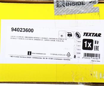 3 299 р. Барабан тормозной RENAULT Clio (98-) задний (1шт.) TEXTAR TEXTAR 94023600  с доставкой в г. Кемерово. Увеличить фотографию 5