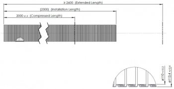 3 299 р. Гофра MAN выхлопной системы (d=110 L=2000) (цинк) E-line DINEX DINEX 94210  с доставкой в г. Кемерово. Увеличить фотографию 3