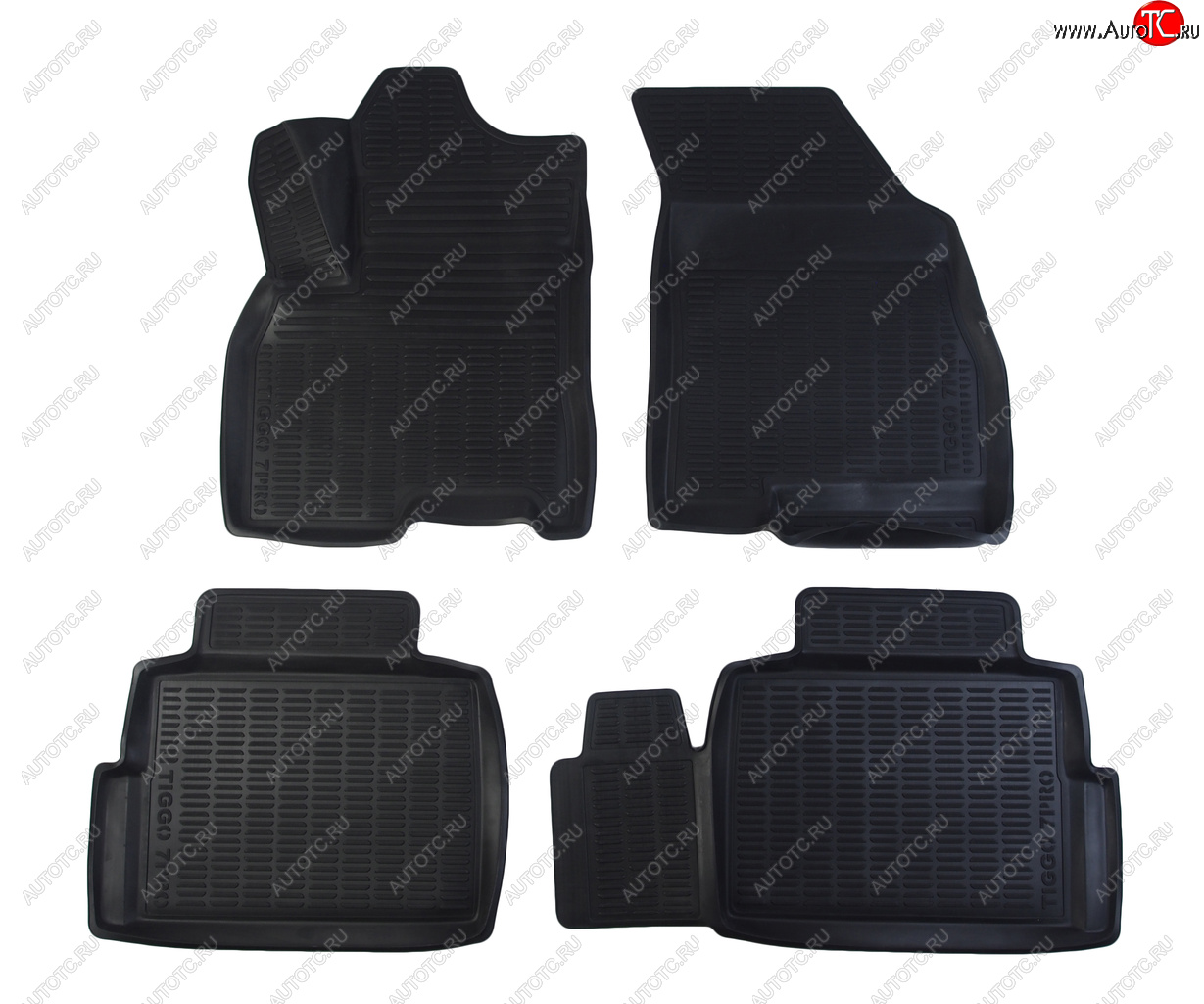 2 469 р. Коврик салона CHERY Tiggo 7 Pro prestige (20-) полиуретан черный (4 предм.) SEINTEX SEINTEX 95083  с доставкой в г. Кемерово
