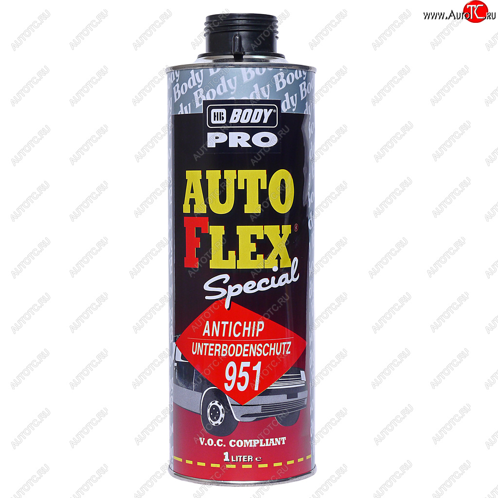 1 349 р. Антигравий черный 1л Autoflex U951 PRO BODY BODY 9510200001  с доставкой в г. Кемерово