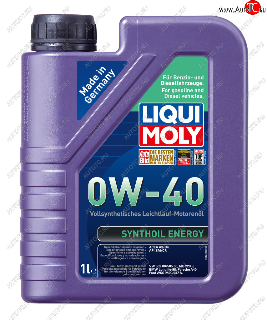 2 189 р. Масло моторное SYNTHOIL ENERGY 0W40 синт.1л LIQUI MOLY LIQUI MOLY 9514  с доставкой в г. Кемерово