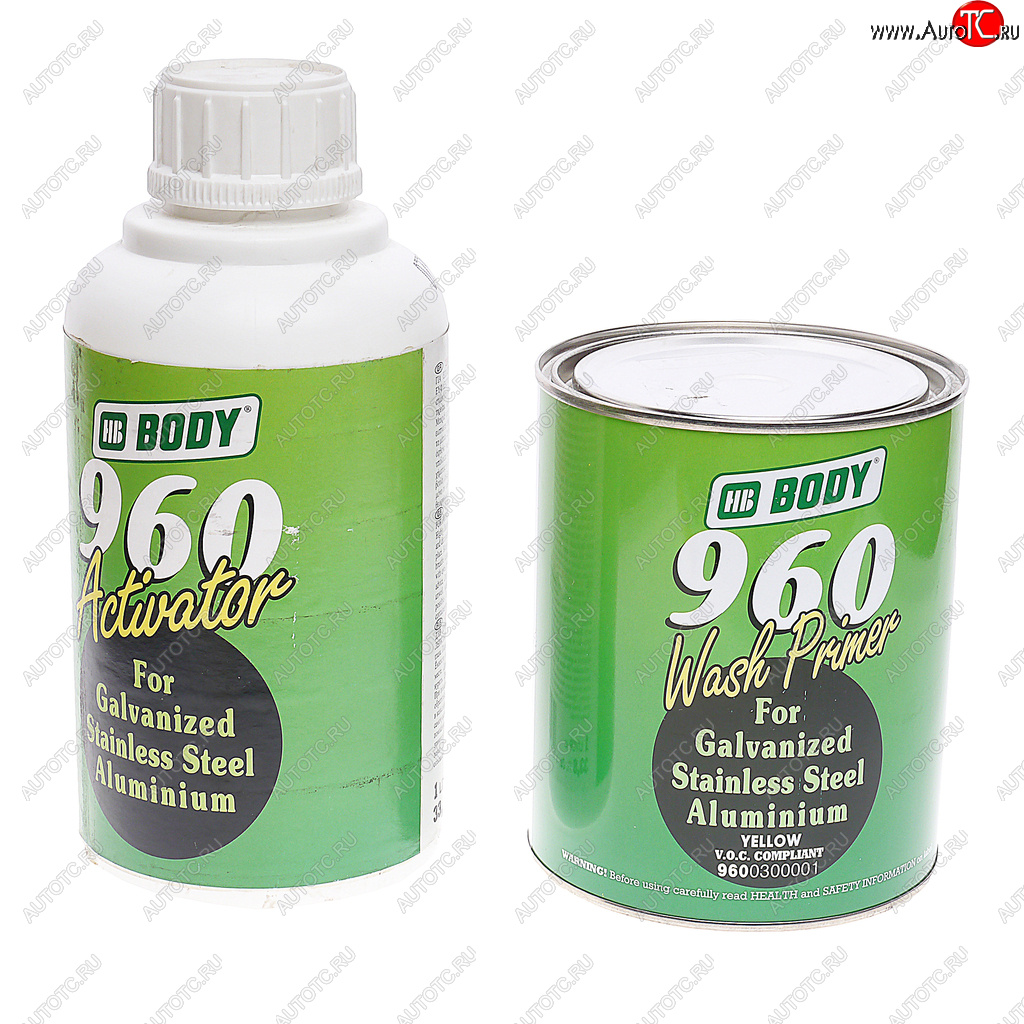3 799 р. Грунт кислотный 960 Wash Primer 1:1 2К 1л с отвердителем Activator 1л BODY BODY 9600300001  с доставкой в г. Кемерово