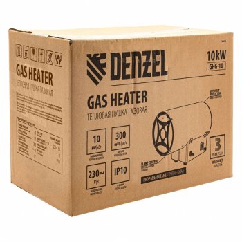7 649 р. Пушка тепловая 10кВт 300куб.мч газовая DENZEL DENZEL 96476  с доставкой в г. Кемерово. Увеличить фотографию 21