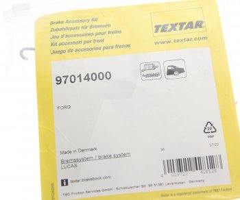 989 р. Ремкомплект FORD Focus (99-04) колодок тормозных задних TEXTAR TEXTAR 97014000 TEXTAR 97014000  с доставкой в г. Кемерово. Увеличить фотографию 2