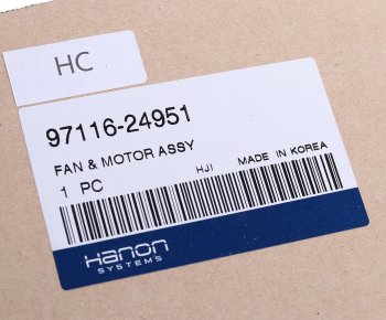 4 199 р. Мотор отопителя HYUNDAI Accent (99-),Elantra (00-) HCC (HANON) HCC 97116-24951  с доставкой в г. Кемерово. Увеличить фотографию 3