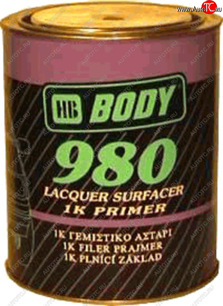 1 599 р. Грунт серый 1л P980 PRO BODY BODY 9800700001  с доставкой в г. Кемерово