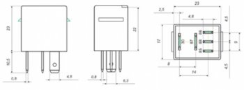 141 р. Реле электромагнитное 12V 5-ти контактное 2010А переключающее АВТОТРЕЙД АВТОТРЕЙД 98.3747ат  с доставкой в г. Кемерово. Увеличить фотографию 6