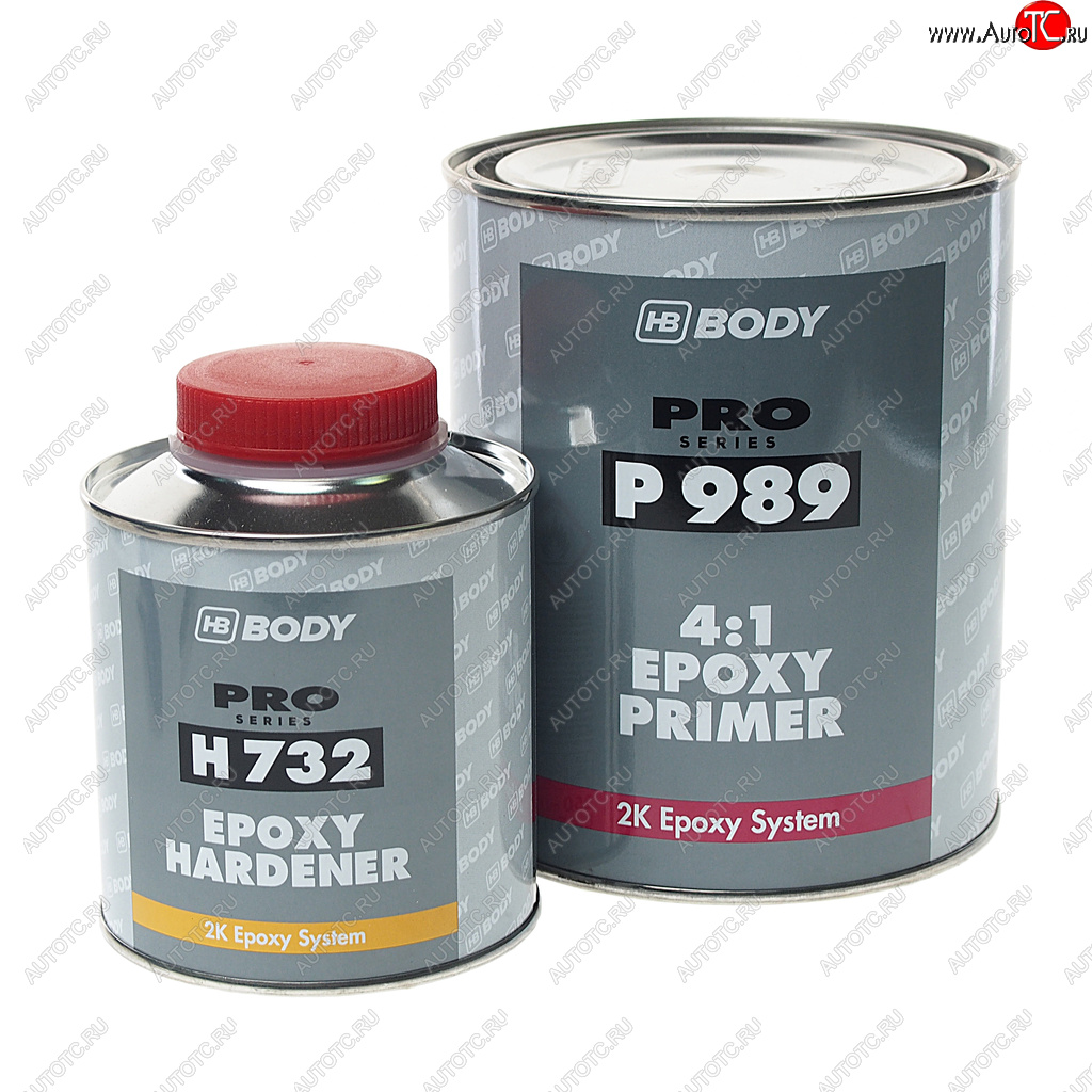 3 299 р. Грунт эпоксидный 989 1кг с отвердителем 732 EPOXY 0.25л BODY BODY 9890700001  с доставкой в г. Кемерово