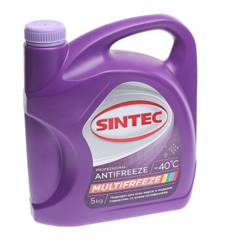 1 269 р. Антифриз фиолетовый -40C 5кг универсальный Multifreeze SINTEC SINTEC 990562  с доставкой в г. Кемерово. Увеличить фотографию 1
