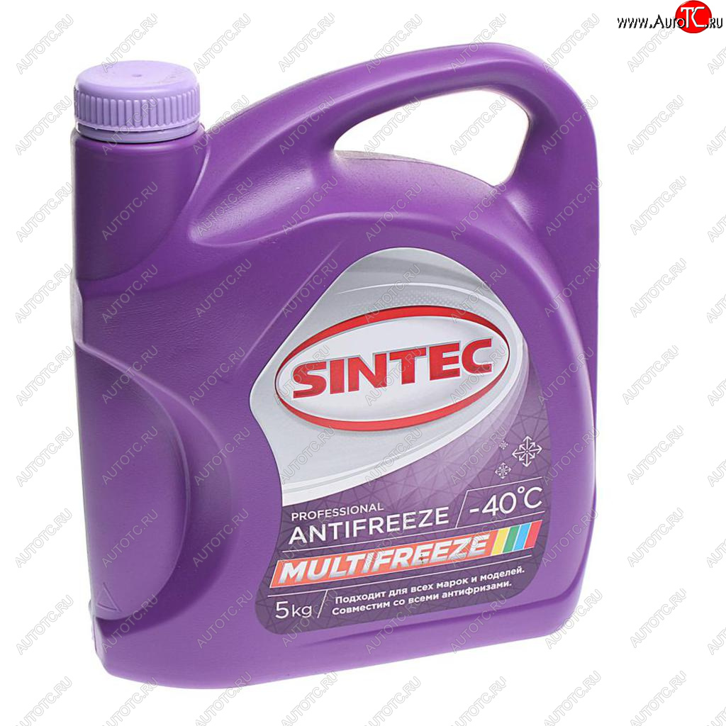 1 269 р. Антифриз фиолетовый -40C 5кг универсальный Multifreeze SINTEC SINTEC 990562  с доставкой в г. Кемерово