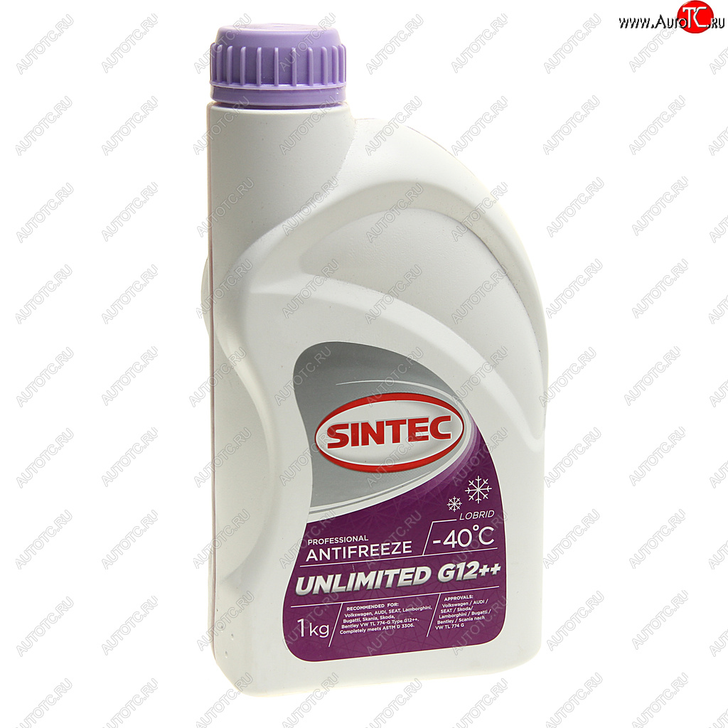 359 р. Антифриз фиолетовый -40C 1кг G12++ Unlimited SINTEC SINTEC 990565  с доставкой в г. Кемерово