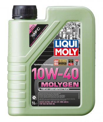1 949 р. Масло моторное MOLYGEN NEW GENERATION 10W40 синт.1л LIQUI MOLY LIQUI MOLY 9955  с доставкой в г. Кемерово. Увеличить фотографию 1