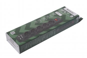 929 р. Фильтр сетевой 5м 10А 2200Вт 5 гнезд + 2 USB с заземлением черный DEFENDER DEFENDER 99755  с доставкой в г. Кемерово. Увеличить фотографию 4