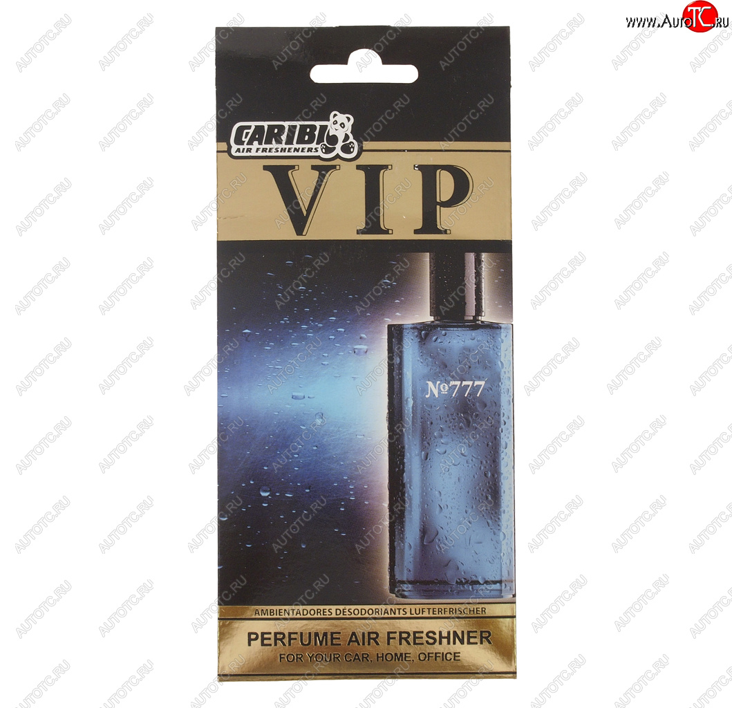 234 р. Ароматизатор подвесной пластина (№777 Davidovv Cool water) CARIBI CARIBI 99974  с доставкой в г. Кемерово