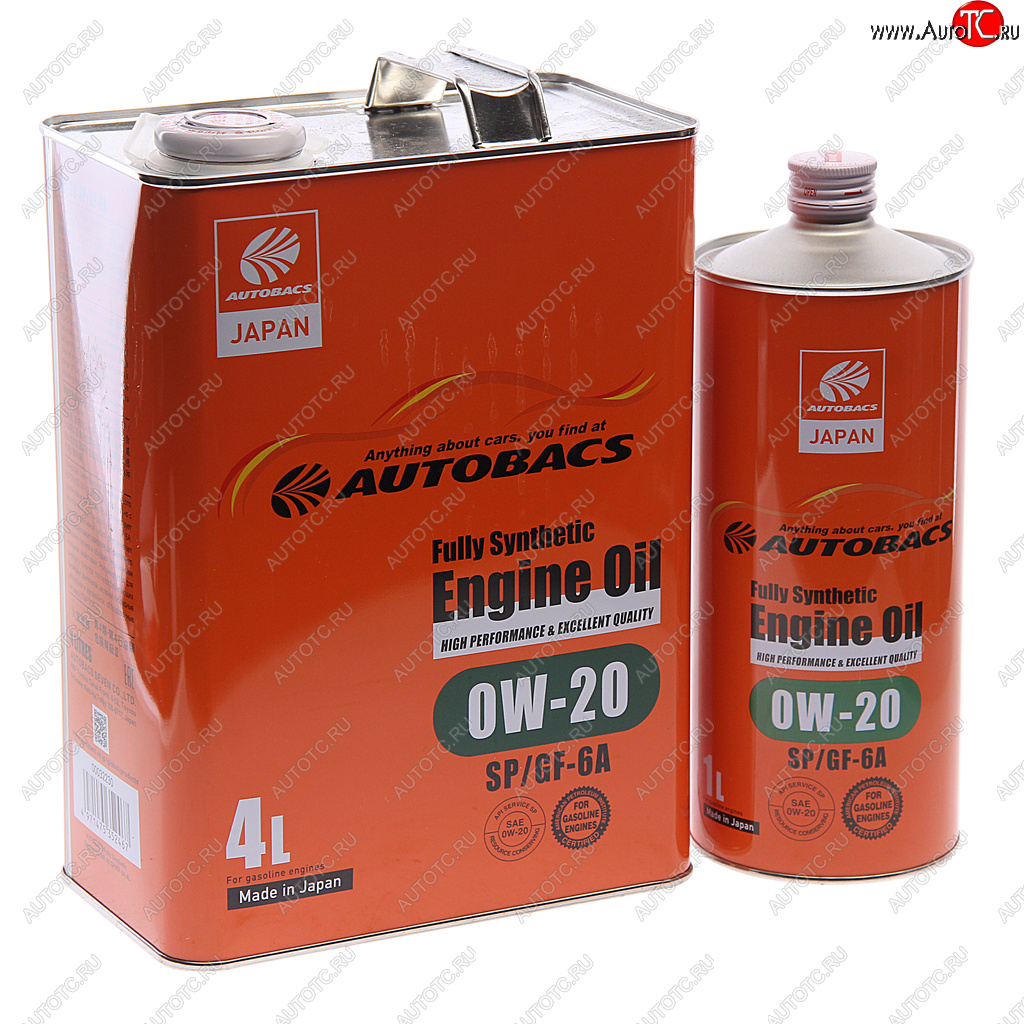 4 599 р. Масло моторное ENGINE OIL 0W20 синт.4л+1л Япония AUTOBACS AUTOBACS a00032230-401 AUTOBACS a00032230-401  с доставкой в г. Кемерово