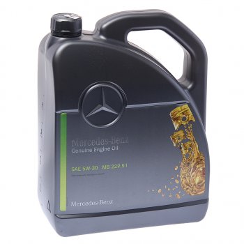 8 949 р. Масло моторное MERCEDES 5W30 синт.5л (спецификация 229.51) (ЗАМЕНА НА A000989320913ABDW) OE MERCEDES a000989220713fbdr  с доставкой в г. Кемерово. Увеличить фотографию 1