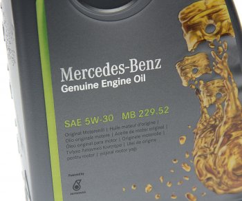 3 099 р. Масло моторное MERCEDES 5W30 синт.1л (спецификация 229.52) OE MERCEDES a000989700611abde  с доставкой в г. Кемерово. Увеличить фотографию 2