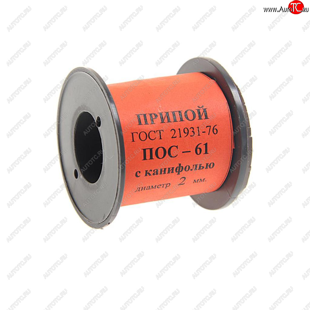 529 р. Припой ПОС-61 d=2.0мм 100г катушка с канифолью ВТО ВТО а060057  с доставкой в г. Кемерово
