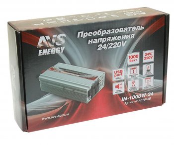 5 449 р. Преобразователь напряжения (инвертор) 24-220V 1000Вт AVS AVS a07074s  с доставкой в г. Кемерово. Увеличить фотографию 3
