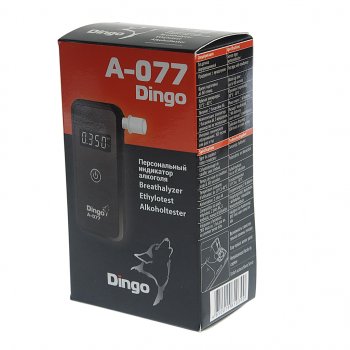 8 499 р. Алкотестер цифровой до 4.00 промилле LCD дисплей,звуковой сигнализатор ДИНГО ДИНГО а-077  с доставкой в г. Кемерово. Увеличить фотографию 4