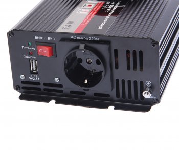8 999 р. Преобразователь напряжения (инвертор) 12-220V 600Вт чистая синусоида AVS AVS a07977s  с доставкой в г. Кемерово. Увеличить фотографию 3