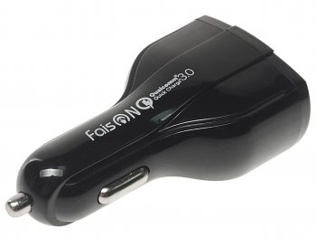 459 р. Устройство зарядное в прикуриватель 2USB 12V FAISON FAISON a12 ship black FAISON a12 ship black  с доставкой в г. Кемерово. Увеличить фотографию 2