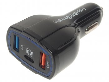 459 р. Устройство зарядное в прикуриватель 2USB 12V FAISON FAISON a12 ship black FAISON a12 ship black  с доставкой в г. Кемерово. Увеличить фотографию 1