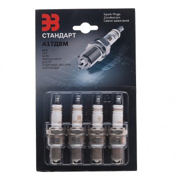 679 р. Свеча зажигания ВАЗ-2101,2106 АИ-92 (блистер) комплект 4шт. ЗАЗС ЗАЗС а17двм  с доставкой в г. Кемерово. Увеличить фотографию 1