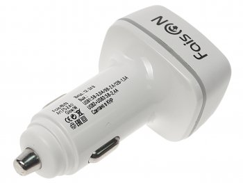 429 р. Устройство зарядное в прикуриватель 3USB 12V FAISON FAISON a1 white  с доставкой в г. Кемерово. Увеличить фотографию 3