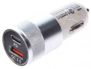 579 р. Устройство зарядное в прикуриватель 1USB + 1 Type C 12V FAISON FAISON a-23 white FAISON a-23 white  с доставкой в г. Кемерово. Увеличить фотографию 1