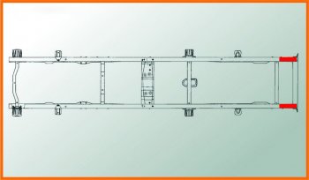 2 399 р. Удлинитель ГАЗ-3302 рамы задний сверленый (для поперечены №6) L=800мм АЗГ АЗГ а-280-3302.01  с доставкой в г. Кемерово. Увеличить фотографию 6